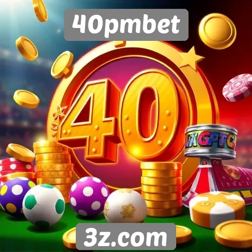 Variedade de jogos disponíveis no 40pmbet
